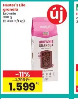 Interspar Hester's Life granola brownie ajánlat