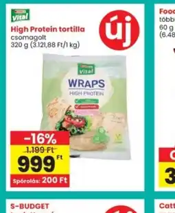 Interspar Vital High Protein tortilla ajánlat