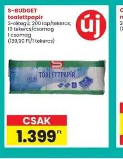 Interspar S-Budget Toalettpapír ajánlat
