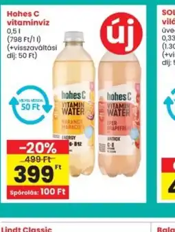 Interspar Hohes C vitaminvíz ajánlat
