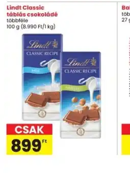 Interspar Lindt Classic táblás csokoládé ajánlat