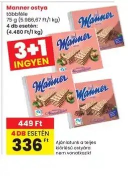 Interspar Manner ostya ajánlat