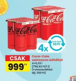 Interspar Coca-Cola szénsavas üdítőital ajánlat