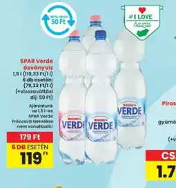 Interspar Spar Verde ásványvíz ajánlat
