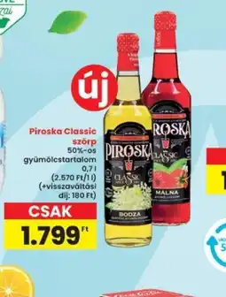 Interspar Piroska Classic szörp ajánlat