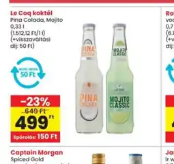 Interspar Le Coq koktél ajánlat