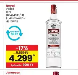 Interspar Royal vodka ajánlat