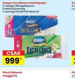 Interspar Ooops! Excellence toalettpapír ajánlat