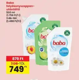 Baba folyékony szappan utántöltő