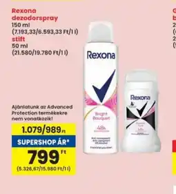 Interspar Rexona dezodorspray/stift ajánlat