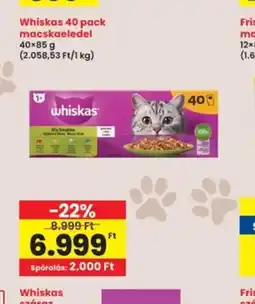 Interspar Whiskas 40 pack macskaeledel ajánlat