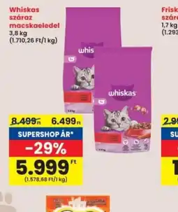 Interspar Whiskas száraz macskaeledel ajánlat