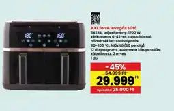 Interspar Simpex XXL forr levegős sütő ajánlat