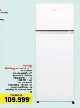 Interspar Gorenje felülfagyaszts hűtő ajánlat