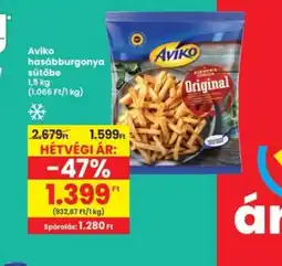 Interspar Aviko hasábburgonya sütőbe ajánlat