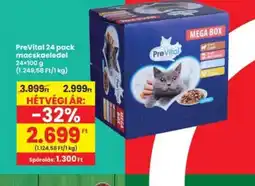 Interspar PreVital 24 pack macskaeledel ajánlat