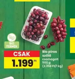 Interspar Bio piros szőlő ajánlat