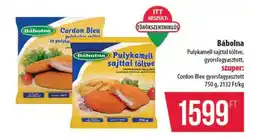Coop Bábolna Pulykamell sajttal töltve, gyorsfagyasztott ajánlat