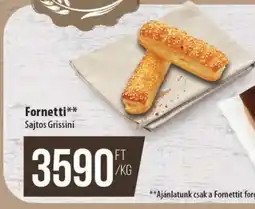 Coop Fornetti Sajtos Grissini ajánlat