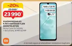Auchan Xiaomi Redmi A5 Kártyafüggetlen Okostelefon ajánlat