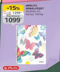 Auchan HERLITZ SPIRÁLFÜZET ajánlat