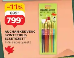 Auchan AUCHAN KEDVENC SZINTETIKUS ECSETSZETT ajánlat