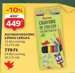 Auchan AUCHAN KEDVENC SZÍNES CERUZA ajánlat