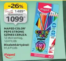 Auchan MAPED COLOR' PEPS STRONG SZÍNES CERUZA ajánlat