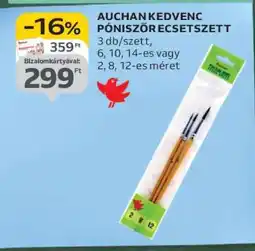 Auchan AUCHAN KEDVENC PÓNISZŐR ECSETSZETT ajánlat