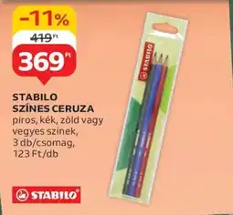Auchan Stabilo színes ceruza ajánlat