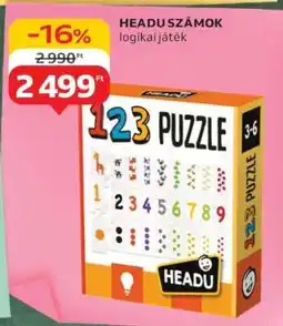 Auchan HEADU SZÁMOK logikai játék ajánlat
