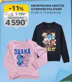 Auchan Mesefigura mintás gyermek pulóver ajánlat
