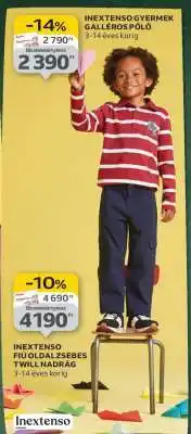 Auchan INEXTENSO GYERMEK GALLÉROS PÓLÓ ajánlat