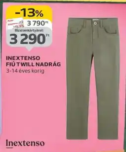 Auchan INEXTENSO FIÚ TWILL NADRÁG ajánlat