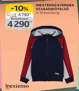 Auchan Inextenso Gyermek Szabadidőfelső ajánlat