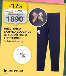 Auchan INEXTENSO LÁNYKA LEGGINGS ajánlat