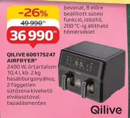 Auchan QILIVE 600175247 AIRFRYER ajánlat