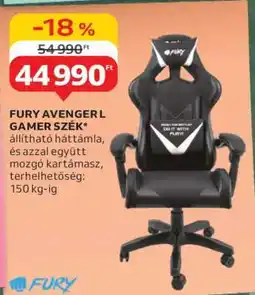 Auchan FURY AVENGER L GAMER SZÉK ajánlat