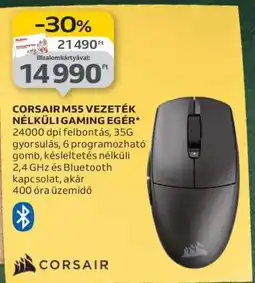 Auchan CORSAIR M55 VEZETÉK NÉLKÜLI GAMING EGÉR ajánlat