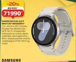 Auchan Samsung Galaxy Watch7 Okosóra ajánlat