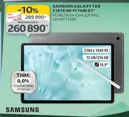 Auchan Samsung Galaxy Tab S10 FE+ Wi-Fi Tablet ajánlat
