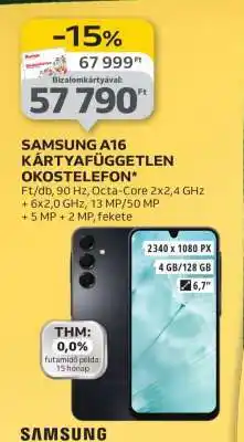 Auchan Samsung A16 Kártyafüggetlen Okostelefon ajánlat