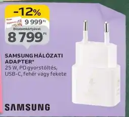 Auchan SAMSUNG HÁLÓZATI ADAPTER ajánlat