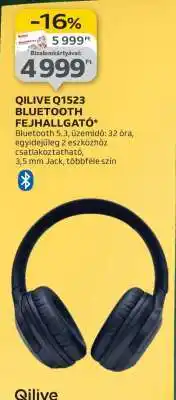 Auchan QILIVE Q1523 BLUETOOTH FEJHALLGATÓ ajánlat