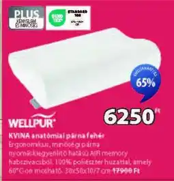 JYSK WELLPUR KVINA anatómiai párna fehér ajánlat