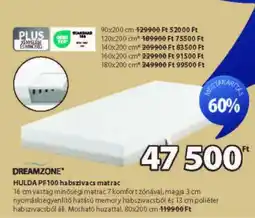 JYSK DREAMZONE HULDA PF100 habszivacs matrac ajánlat