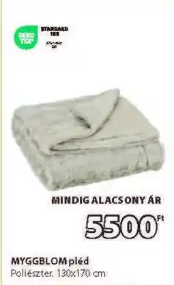 JYSK MYGGBLOM pléd ajánlat