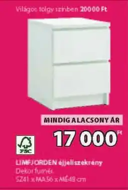 JYSK LIMFJORDEN éjjeliszekrény ajánlat
