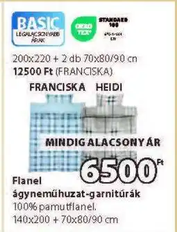 JYSK FLANEL ÁGYNEMŰHUZAT-GARNITÚRÁK ajánlat