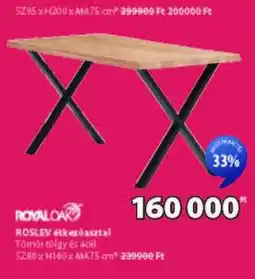 JYSK ROSLEV étkezőasztal ajánlat